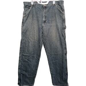 Wrangler Carpenter Jeans Men 40x32 Hammer Loop Authentic Cotton Blend Baggy